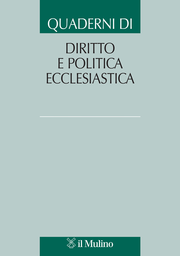 Cover of the journal Quaderni di diritto e politica ecclesiastica - 1122-0392