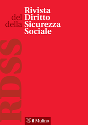 Cover of the journal Rivista del Diritto della Sicurezza Sociale - 1720-562X