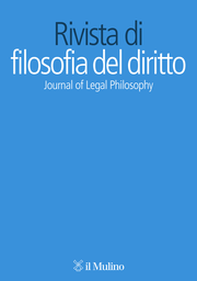 Cover: Rivista di filosofia del diritto - 2280-482X
