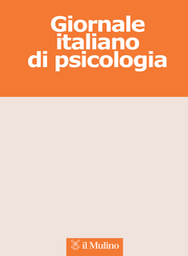 Cover of Giornale italiano di psicologia - 0390-5349